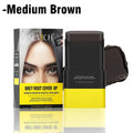 Tinta de cabelo portátil em bastão 15g, à prova d'água, corretivo para raiz e linha do cabelo, cobertura instantânea de cinza, caneta de coloração capilar descartável